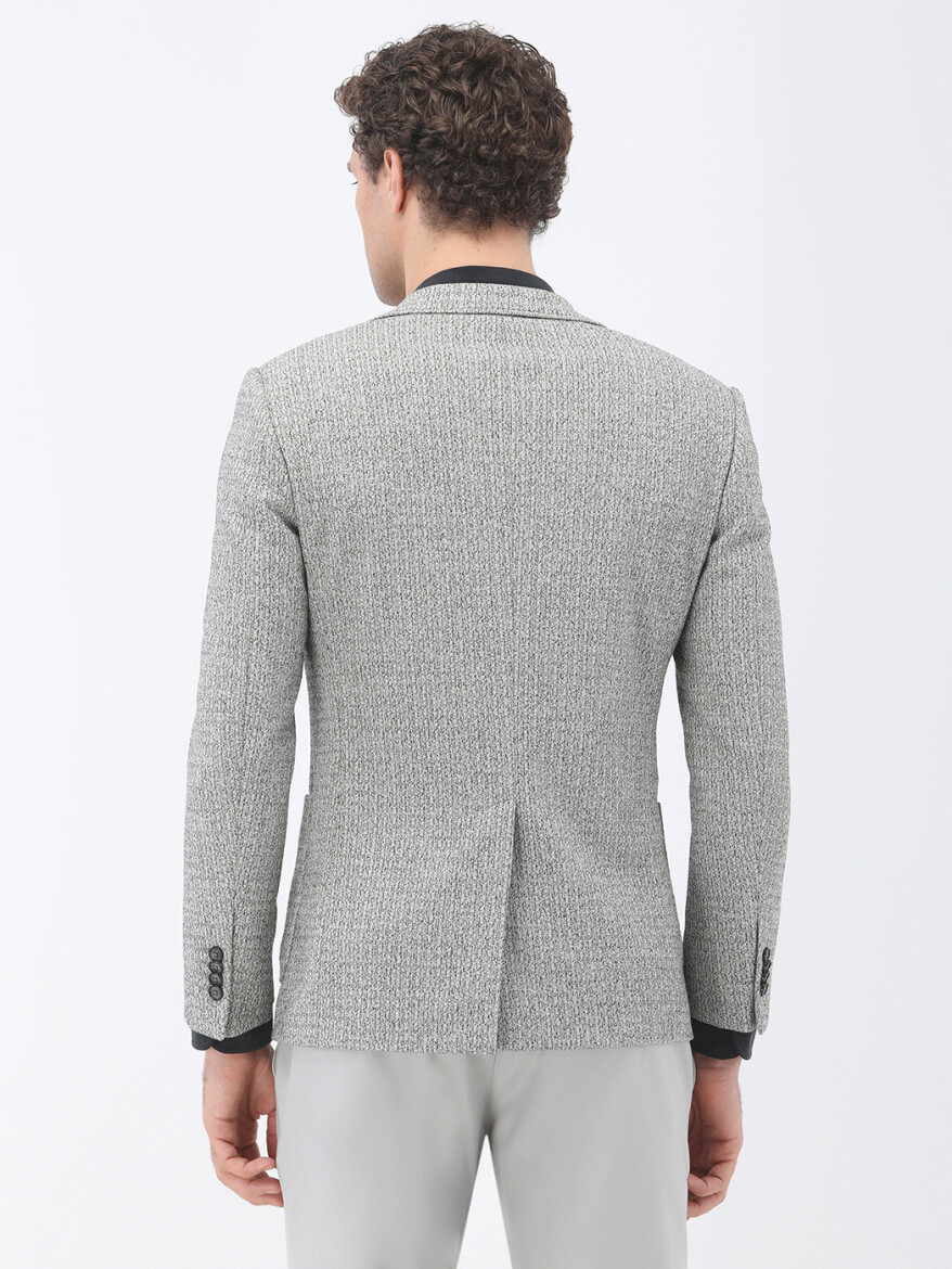 Stone Patterned Modern Fit Jacket - 5