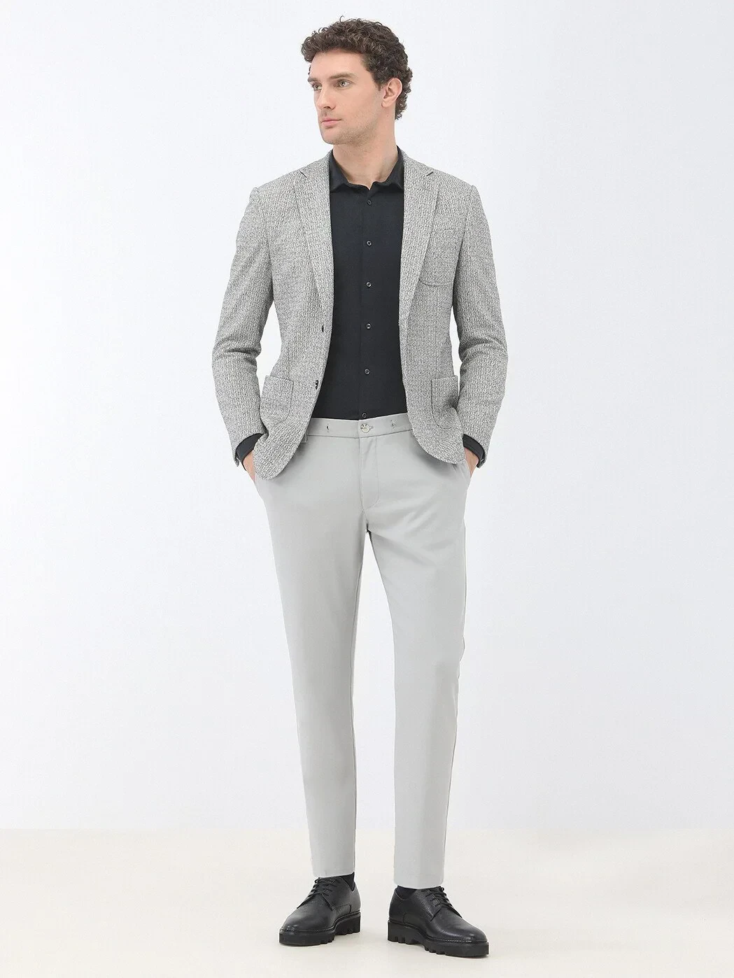 Stone Patterned Modern Fit Jacket - 2