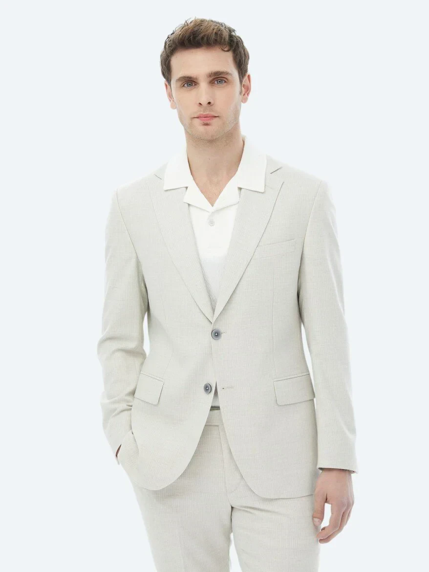 Stone Patterned Modern Fit Suit - 4