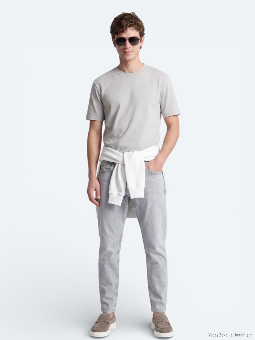 Stone Plain T-Shirt - 4