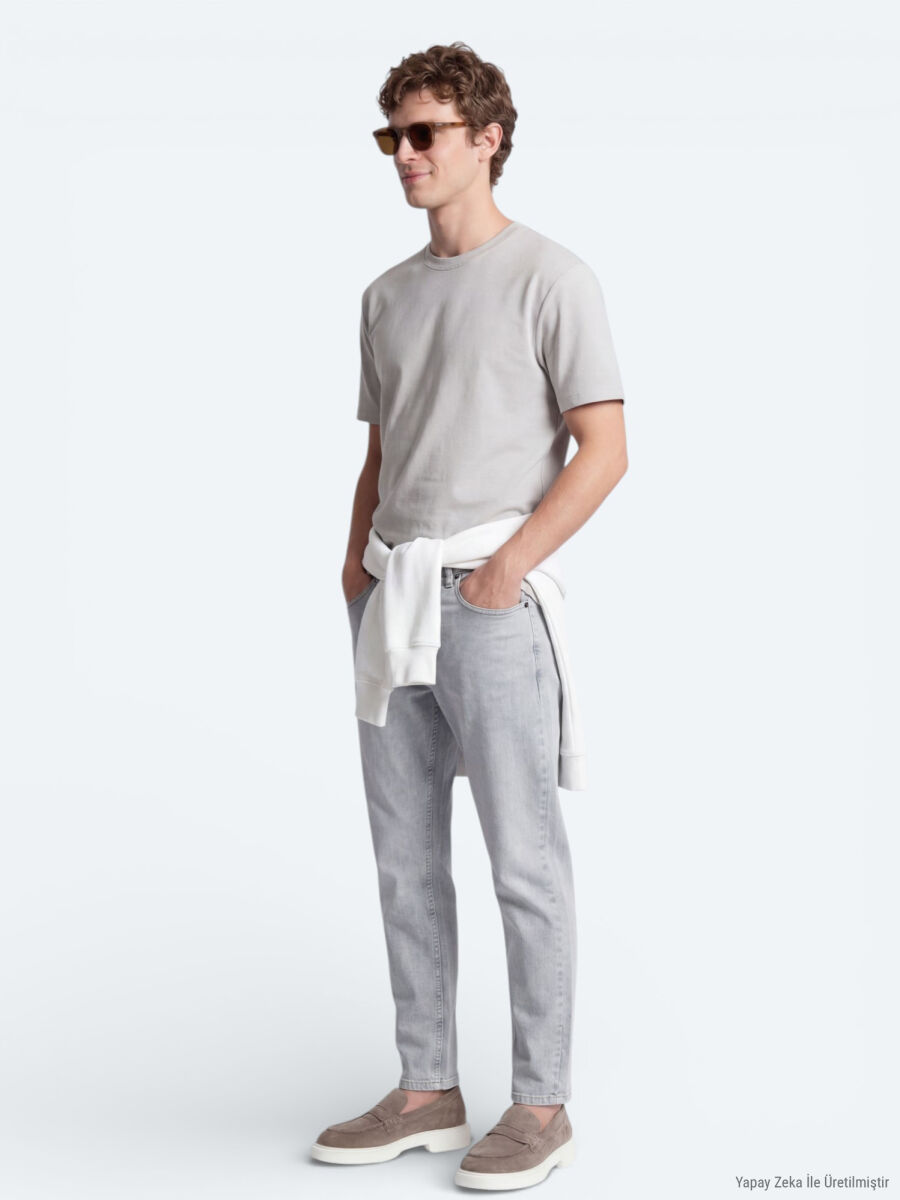 Stone Plain T-Shirt - 6