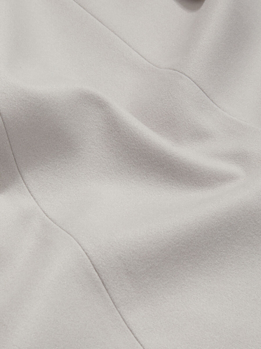 Stone Regular Fit Butterfly Collar Classical Knitting Overcoat - 6