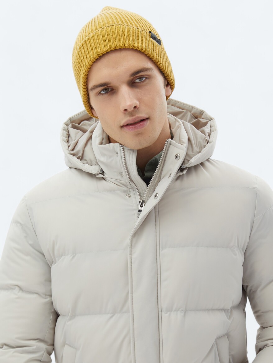 Stone Regular Fit Casual Weaving Coat - 4