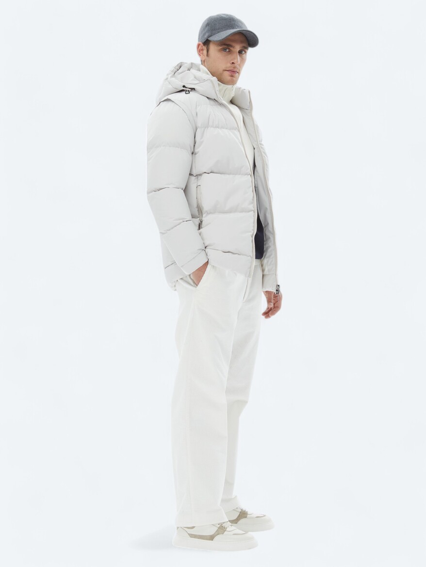 Stone Regular Fit Casual Weaving Coat - 3