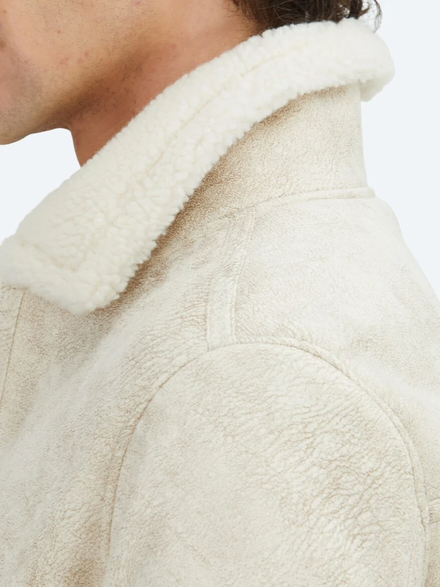 Stone Regular Fit Shirt Collar Casual Weaving Coat - 6