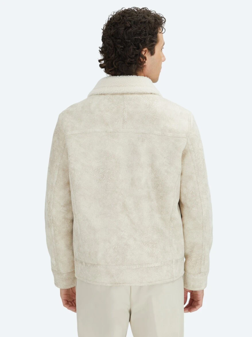 Stone Regular Fit Shirt Collar Casual Weaving Coat - 7