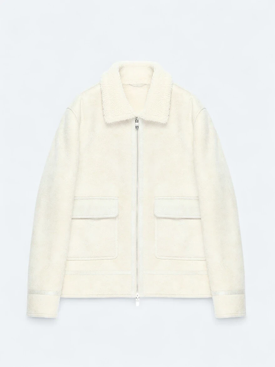 Stone Regular Fit Shirt Collar Casual Weaving Coat - 8