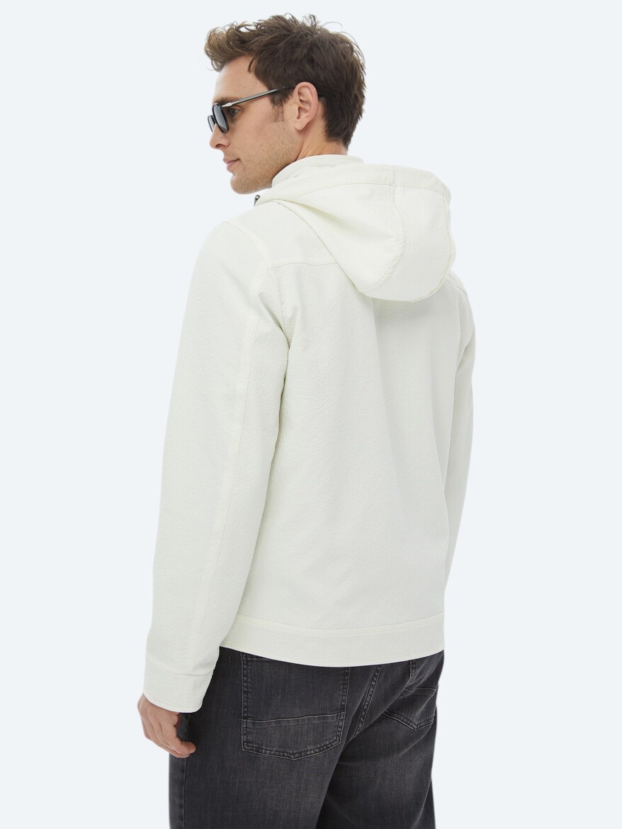 Stone Regular Fit Turtleneck Casual Weaving Double-Sided Coat - 11