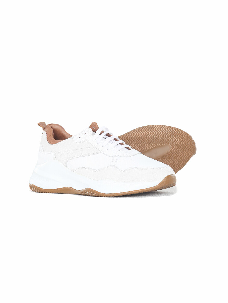 Stone Suede Sneaker - 4