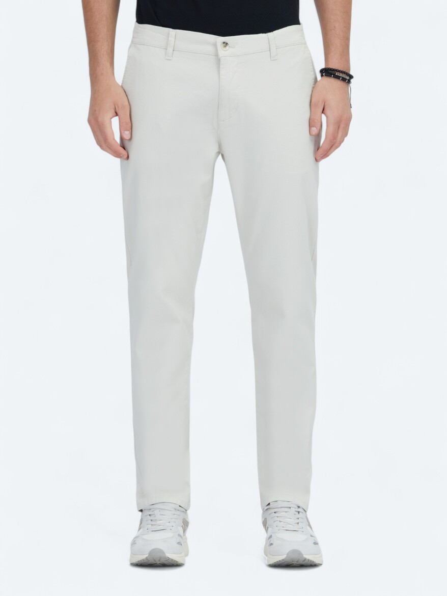 Stone Weaving Jogging Fit Casual Cotton Blended Trousers - 2