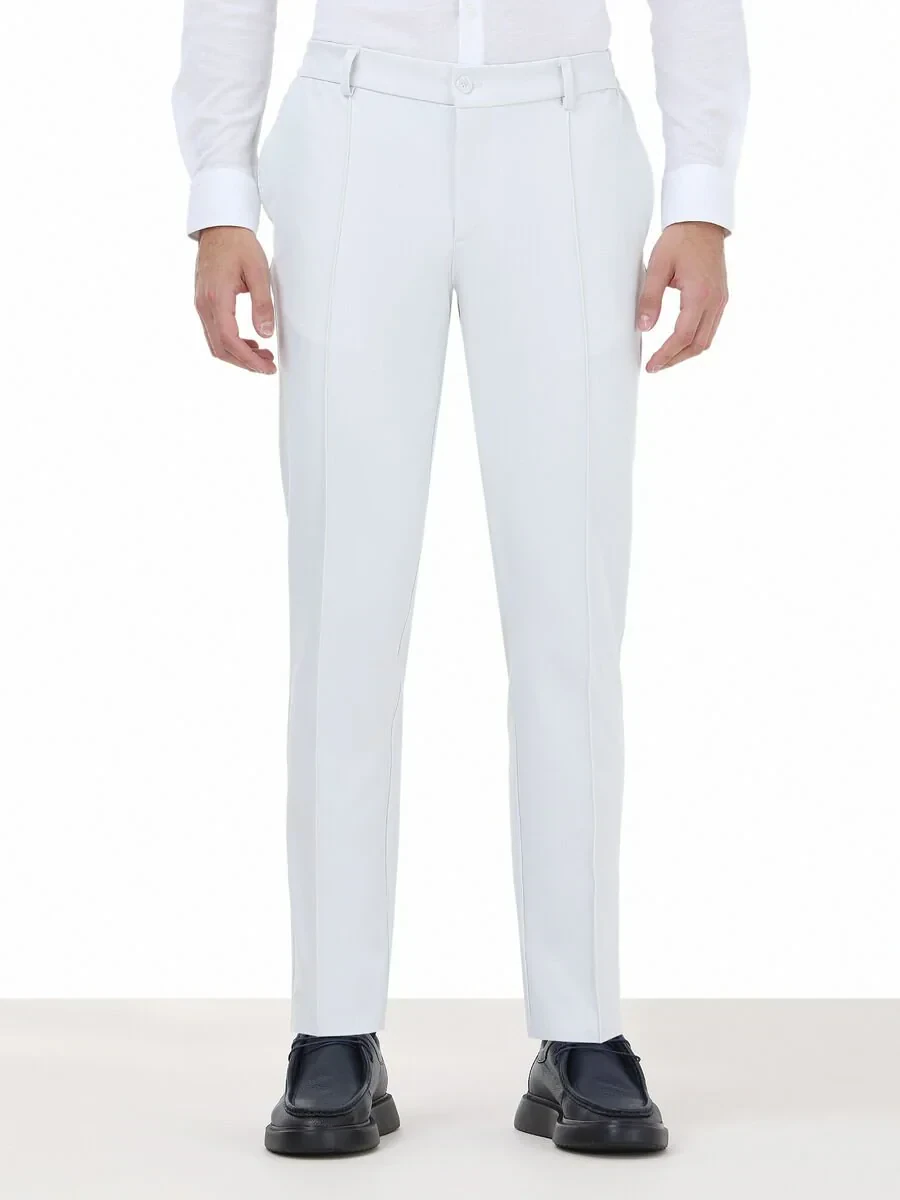 Stone Weaving Jogging Fit Casual Trousers - 1