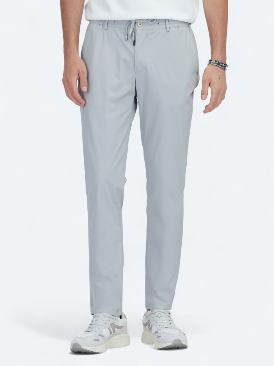 Stone Weaving Jogging Fit Casual Trousers - 2