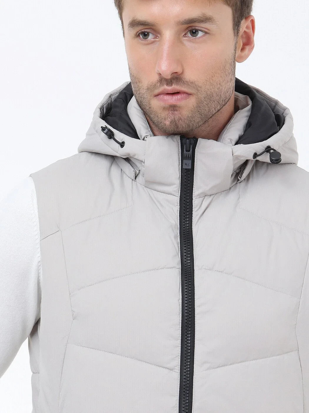 Stone Weaving Puffer Vest - 5