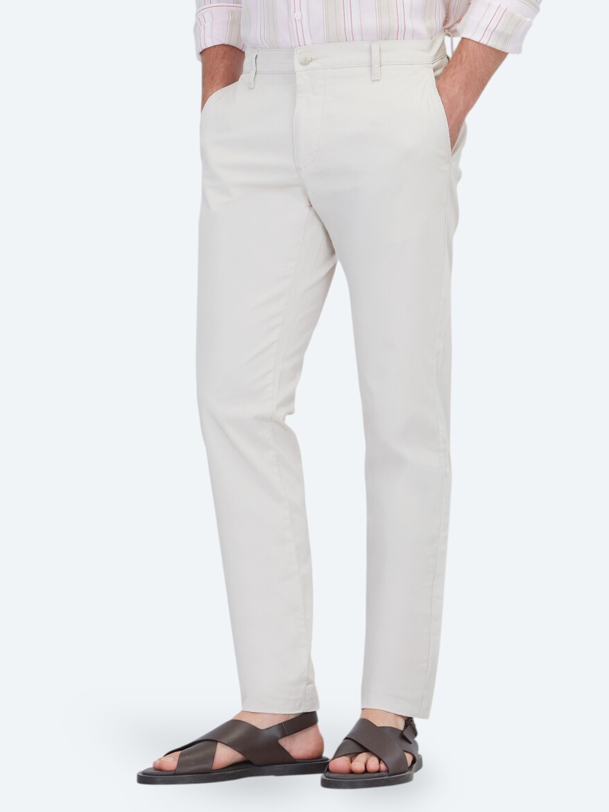 Stone Weaving Slim Fit Casual Trousers - 2