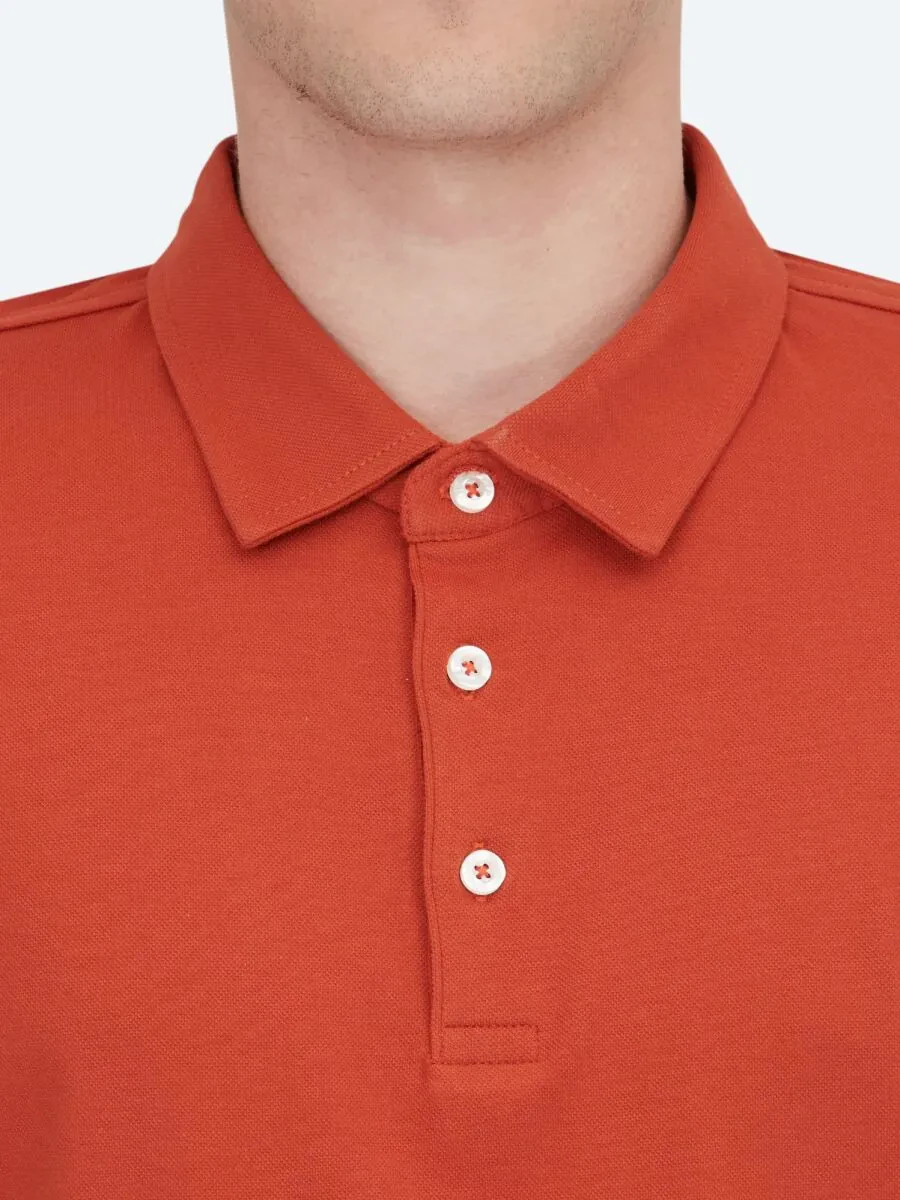 Tarçın Polo Yaka Pamuk Karışımlı T-Shirt - 4
