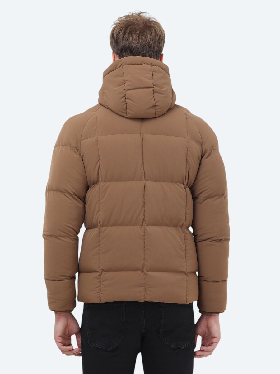 Tarçın Regular Fit Kapüşonlu Casual Dokuma Mont - 6