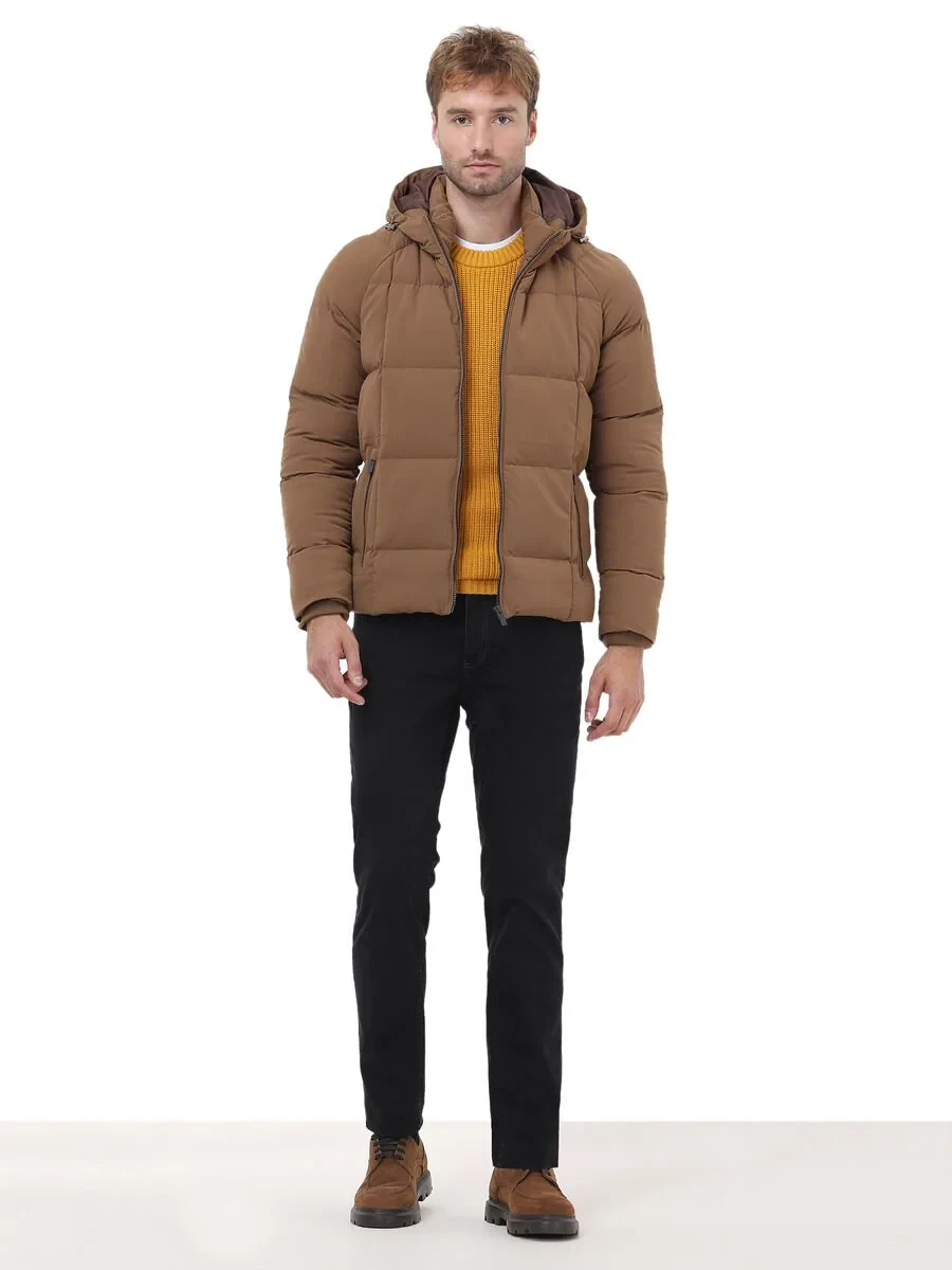 Tarçın Regular Fit Kapüşonlu Casual Dokuma Mont - 2