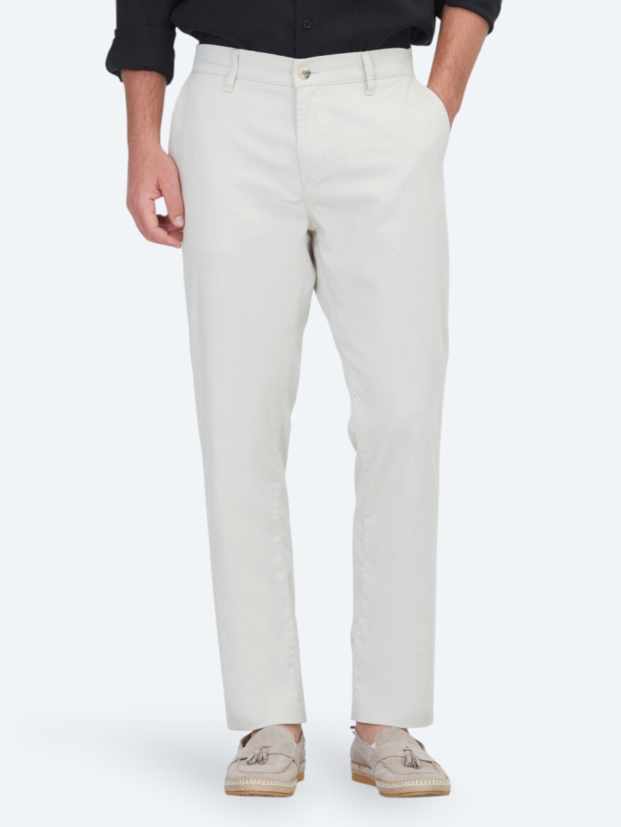 Taş Dokuma Jogging Fit Casual Pamuk Karışımlı Pantolon - 2