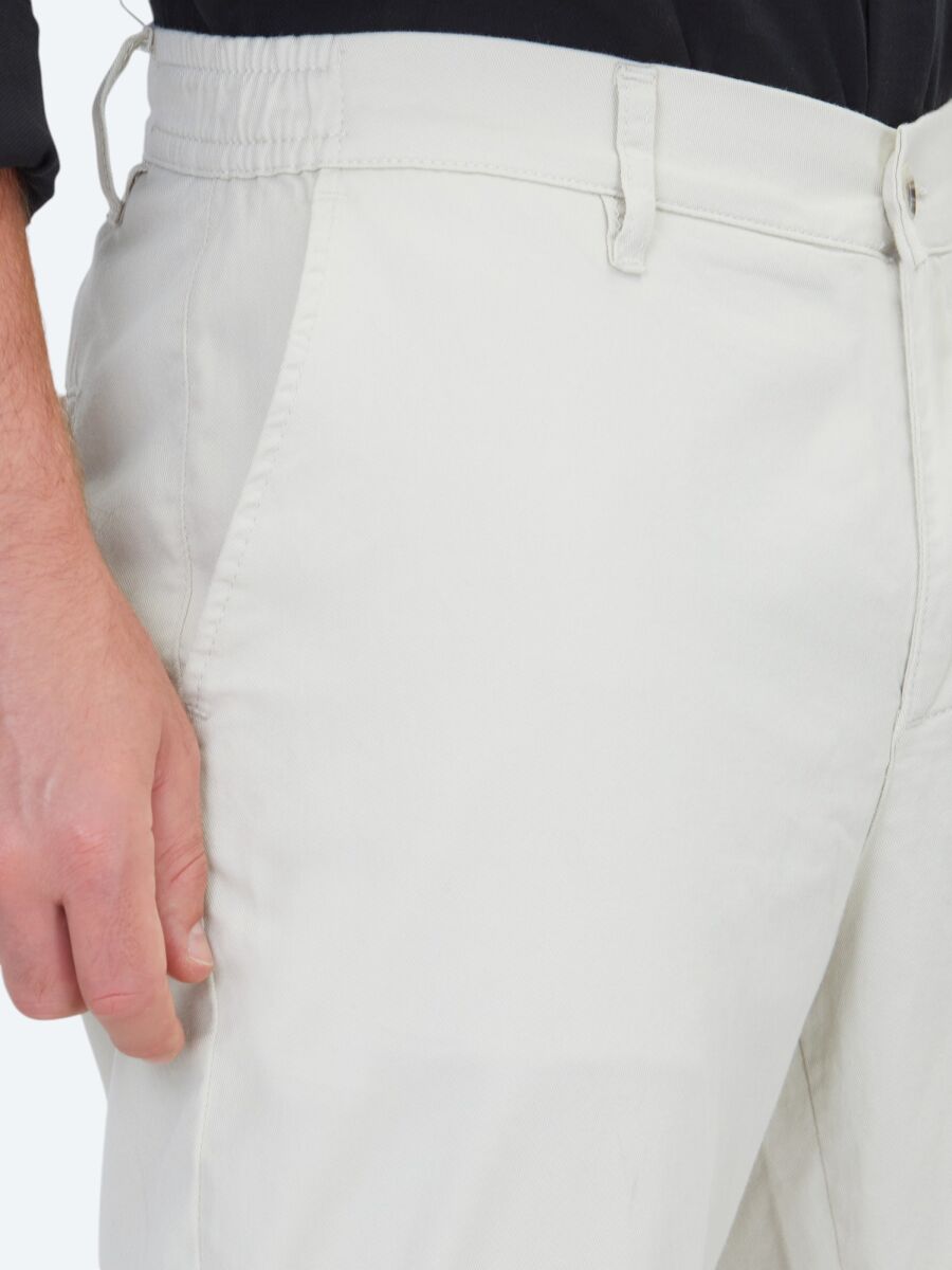 Taş Dokuma Jogging Fit Casual Pamuk Karışımlı Pantolon - 3