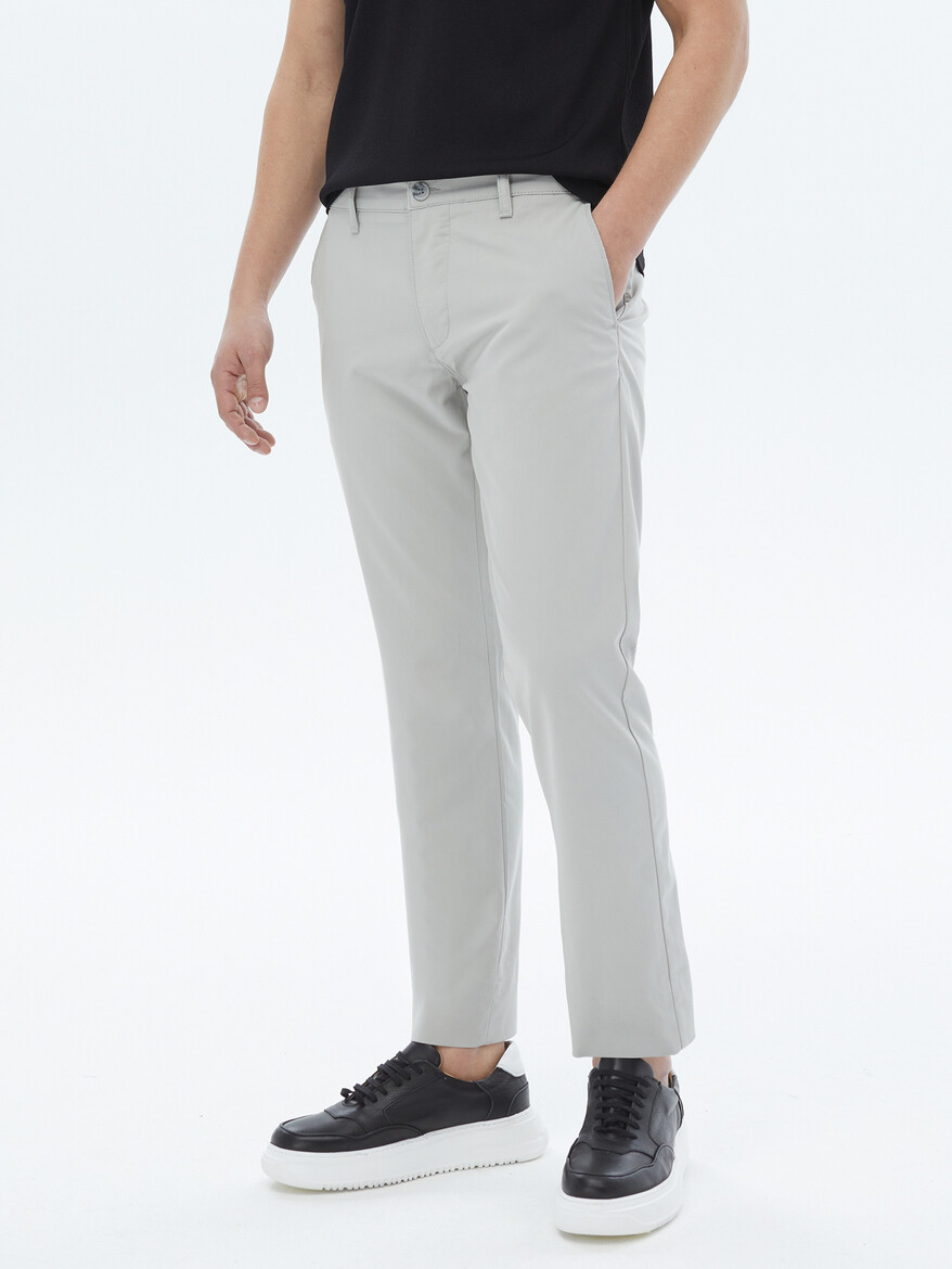 Taş Dokuma Slim Fit Casual Pantolon - 4