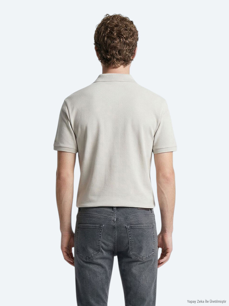 Taş Düz %100 Pamuk T-Shirt - 5