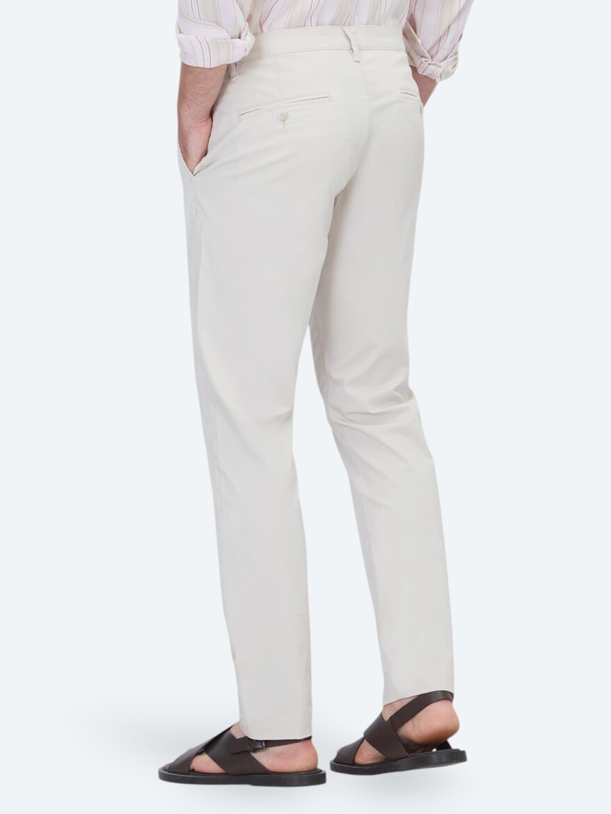 Taş Düz Dokuma Slim Fit Casual Pantolon - 4