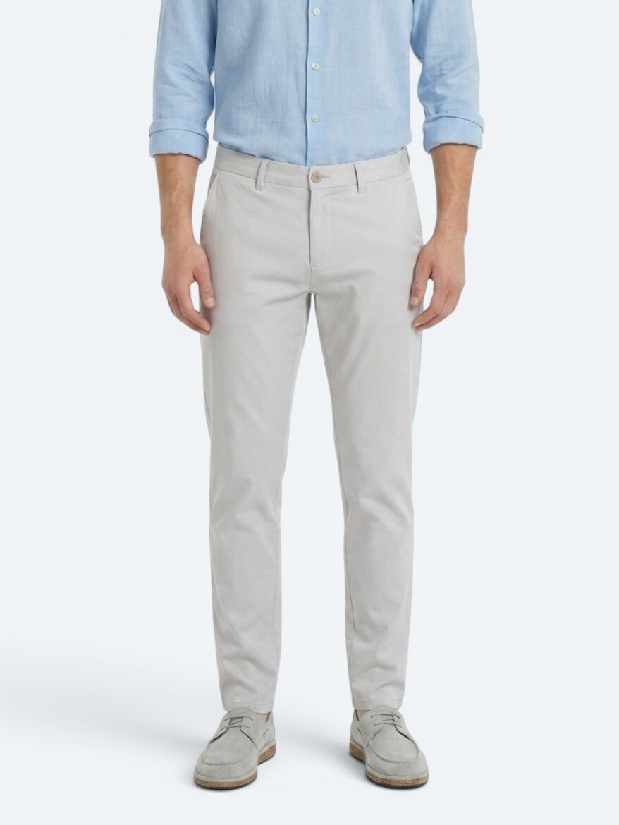 Taş Düz Dokuma Slim Fit Casual Pantolon - KİP