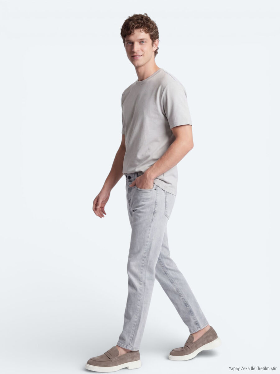 Taş Düz T-Shirt - 5