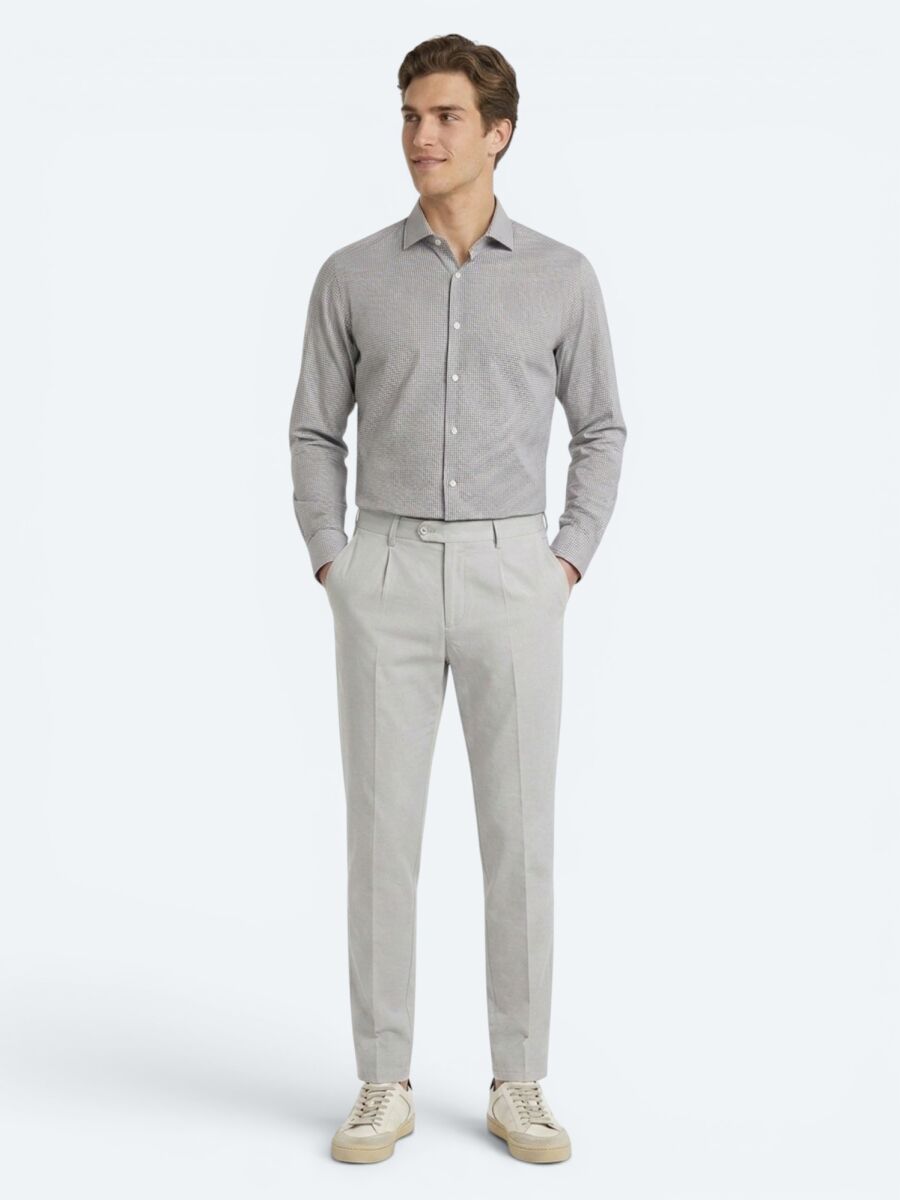 Taş Kumaş Relaxed Fit Casual Pamuk Karışımlı Pantolon - 1
