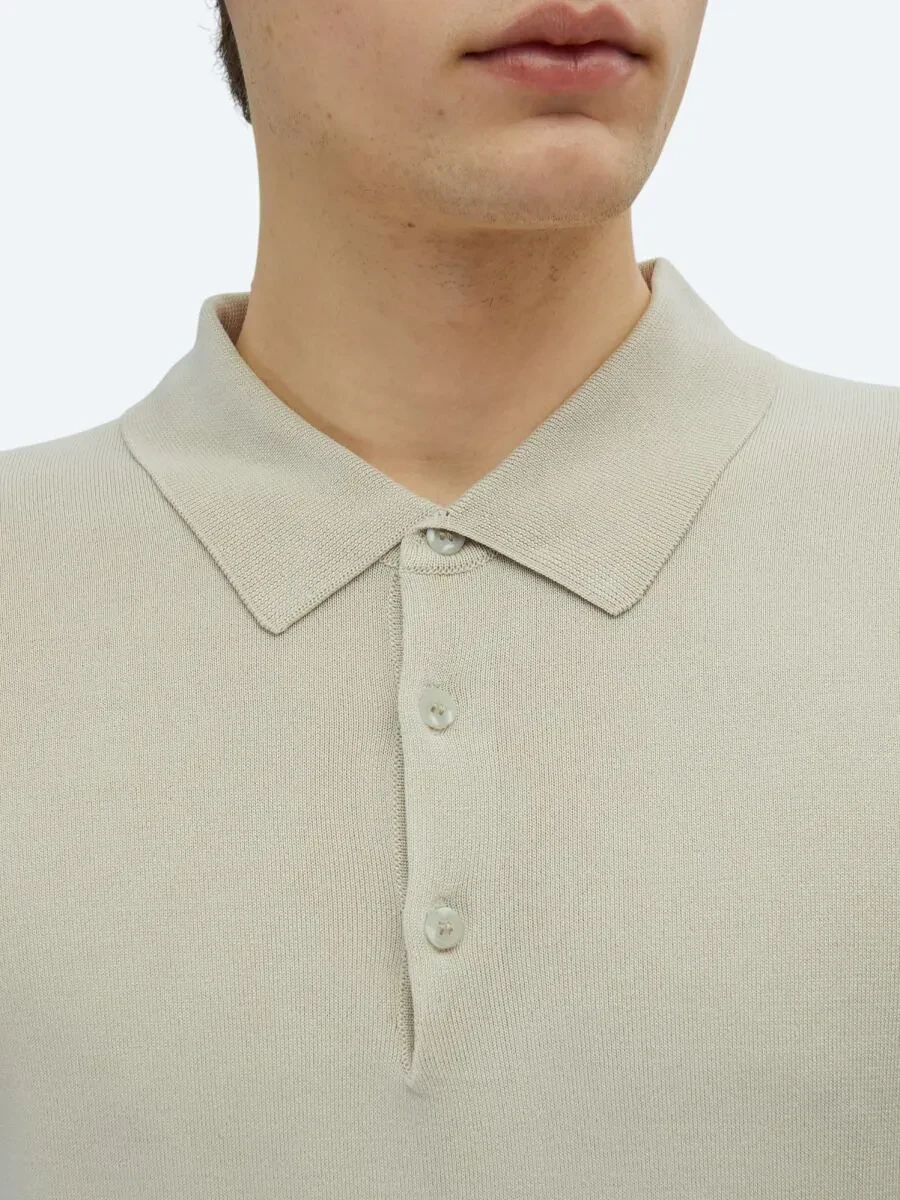 Taş Polo Yaka Düz Örgü Triko - 4
