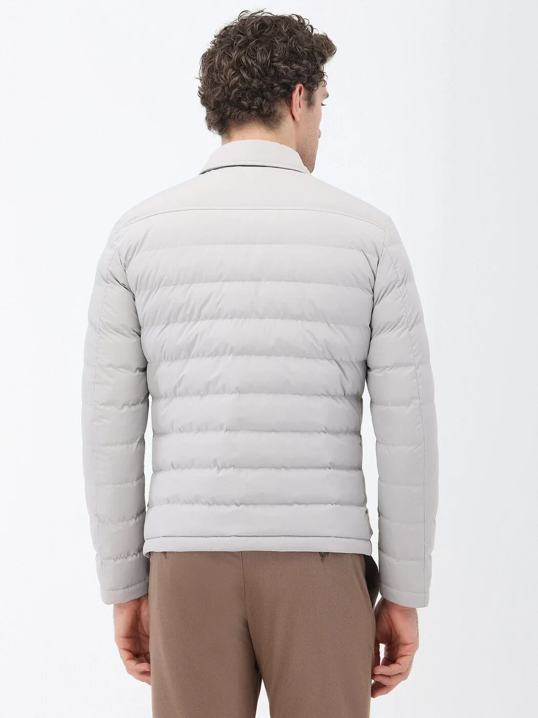Taş Regular Fit Bebe Yaka Casual Dokuma Mont - 6