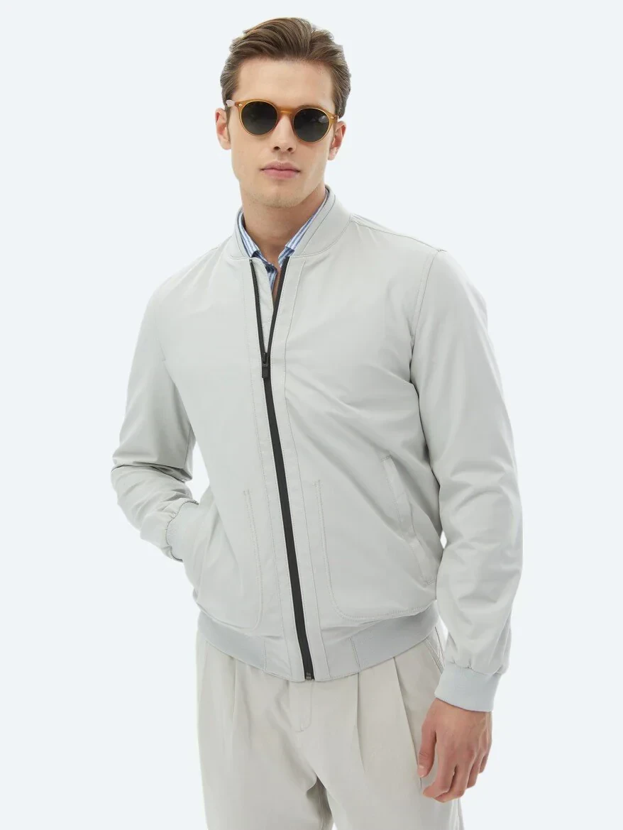 Taş Regular Fit Casual Dokuma Mont 