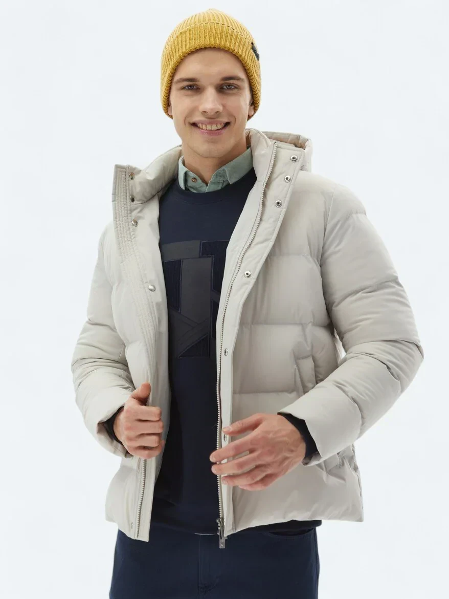 Taş Regular Fit Casual Dokuma Mont - 1