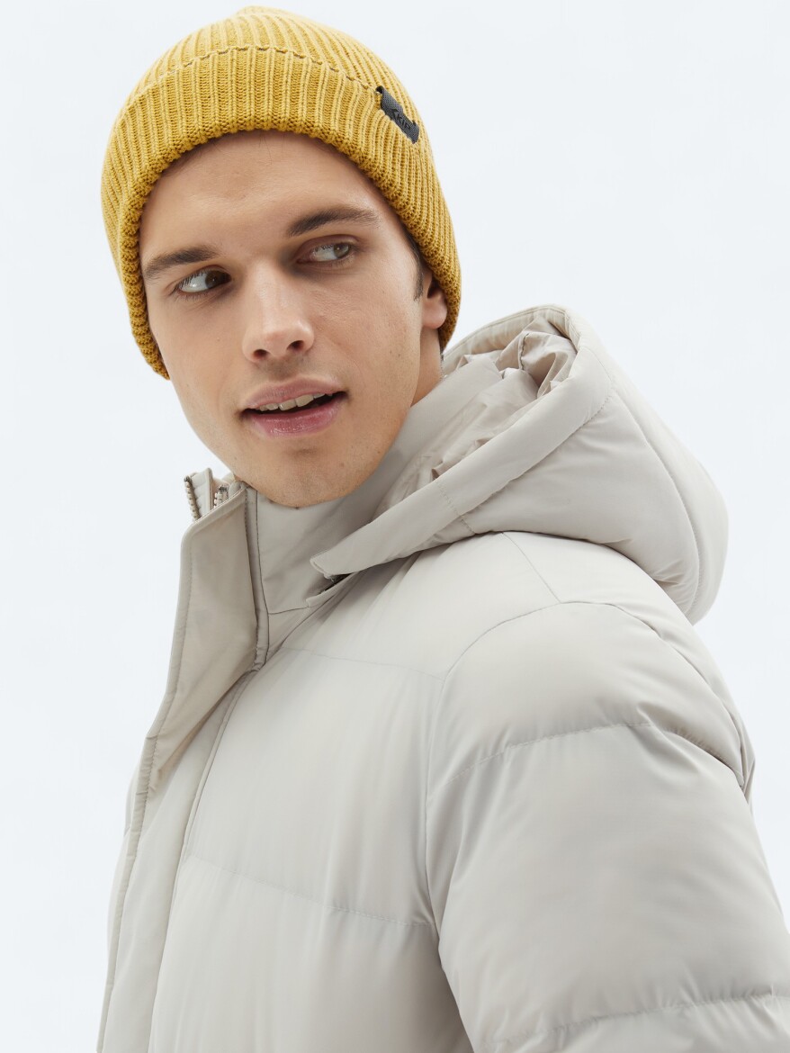 Taş Regular Fit Casual Dokuma Mont - 5