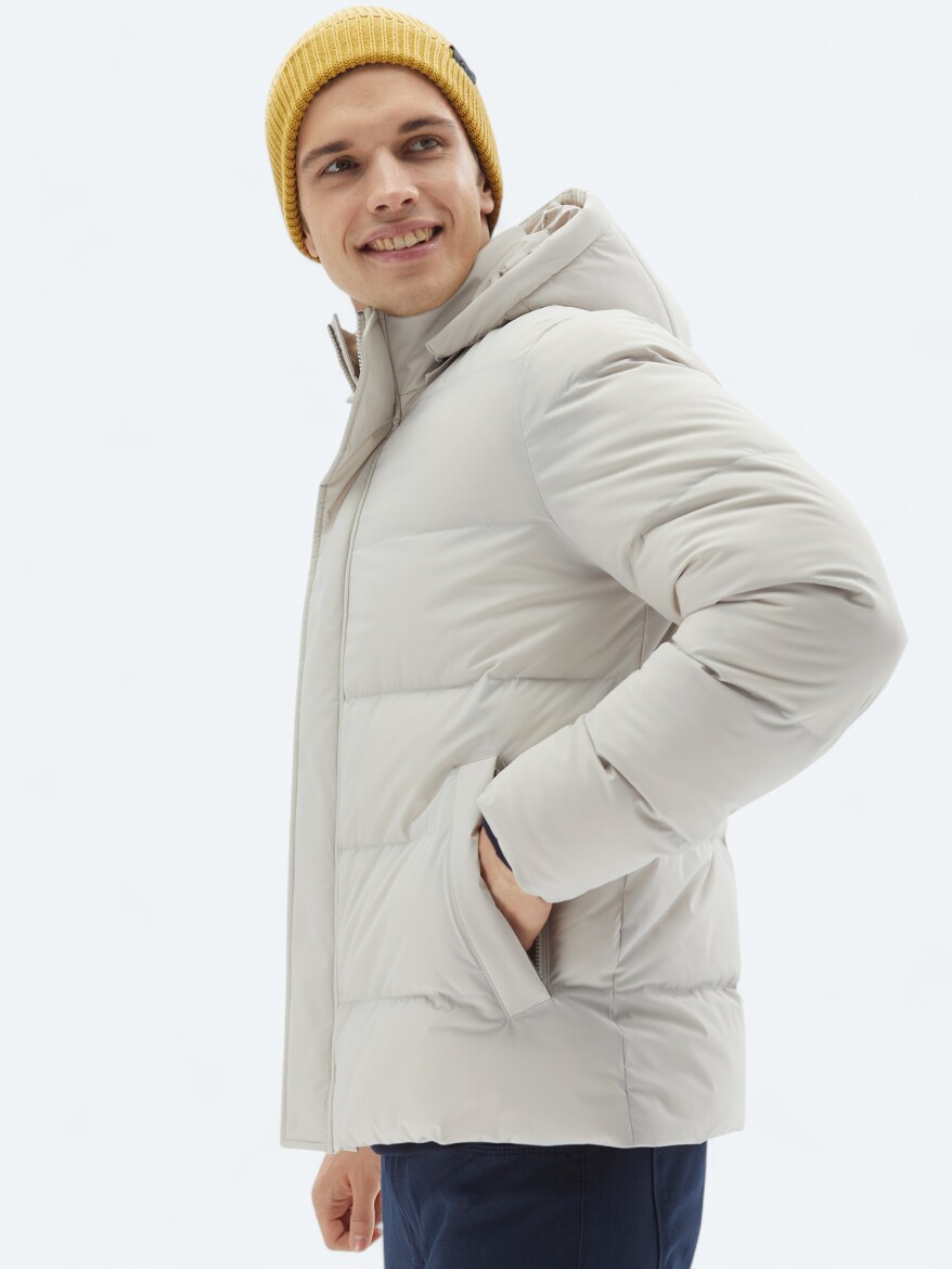 Taş Regular Fit Casual Dokuma Mont - 6