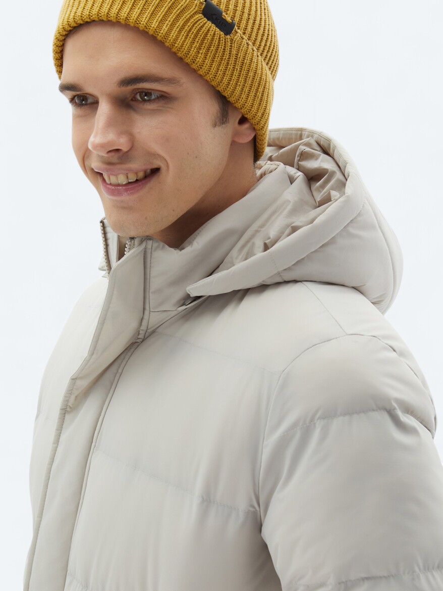 Taş Regular Fit Casual Dokuma Mont - 7