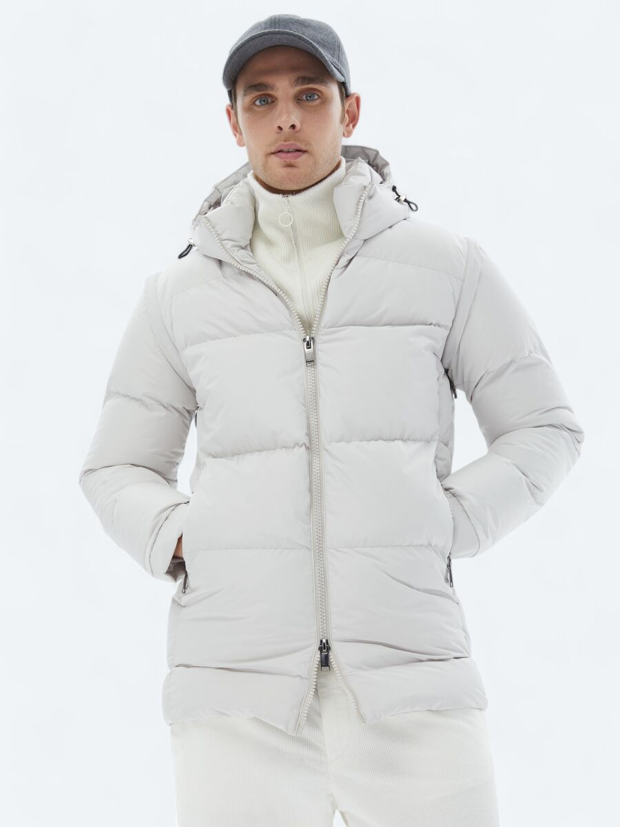 Taş Regular Fit Casual Dokuma Mont - 1