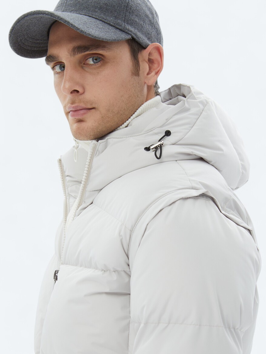 Taş Regular Fit Casual Dokuma Mont - 4