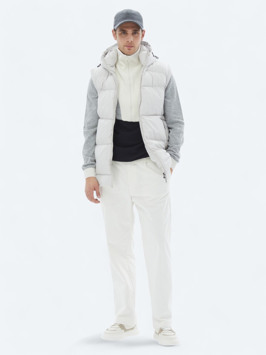 Taş Regular Fit Casual Dokuma Mont - 8