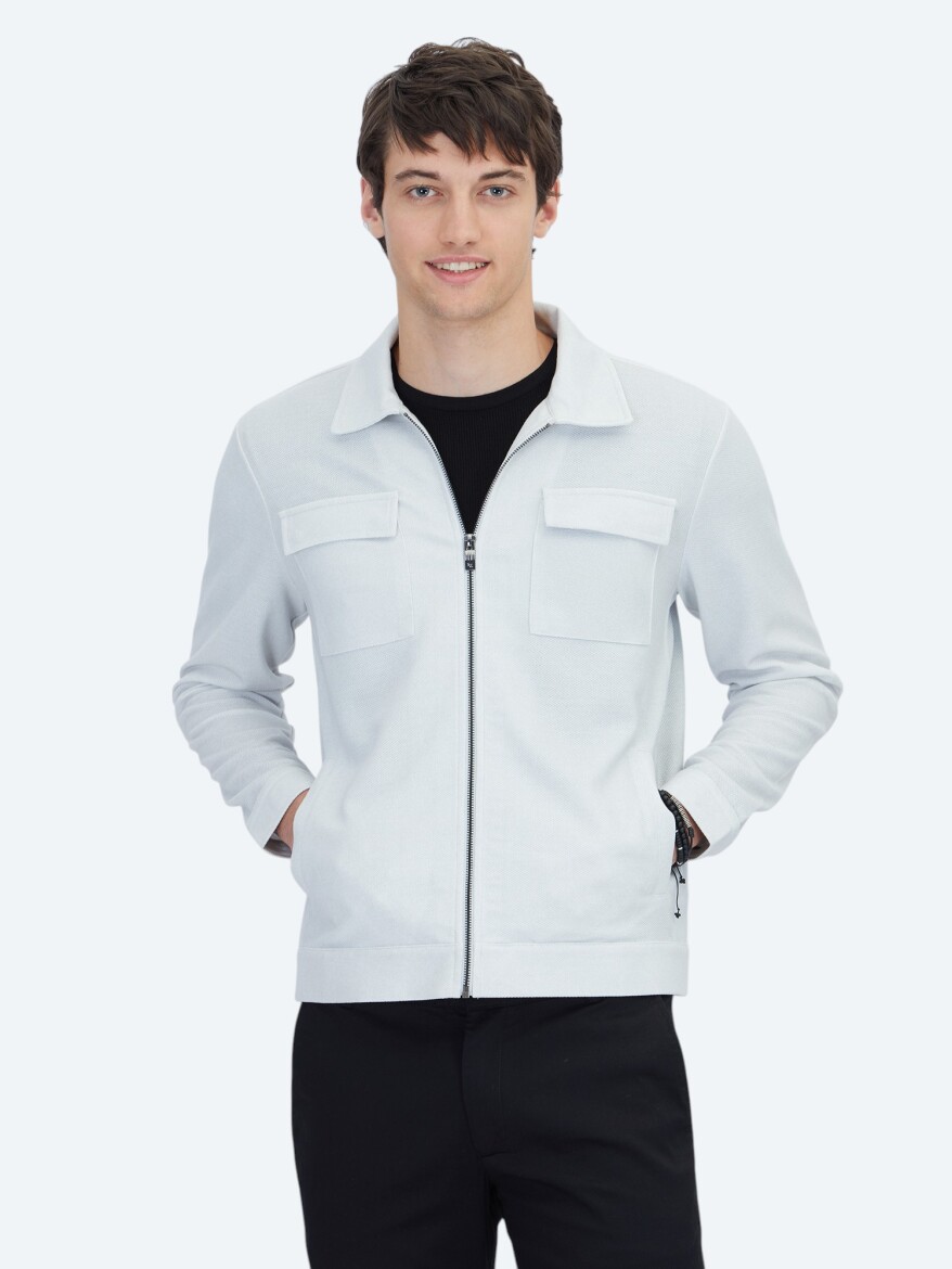 Taş Regular Fit Casual Örme Mont - KİP