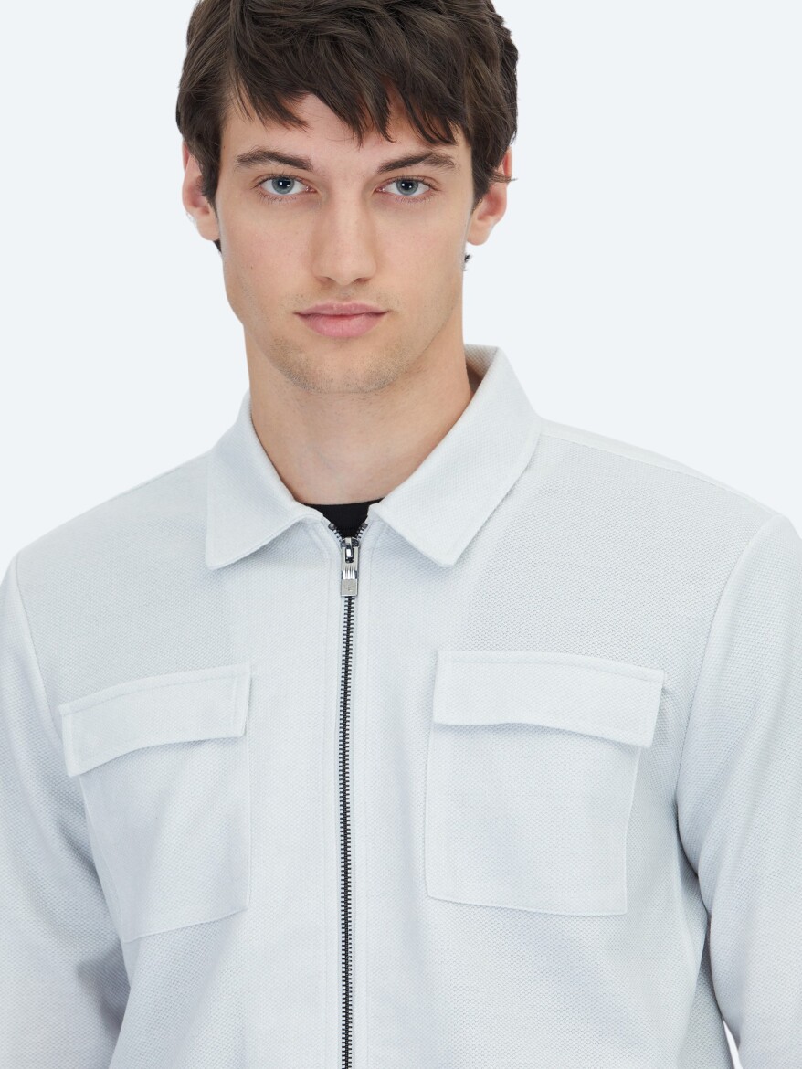 Taş Regular Fit Casual Örme Mont - 3