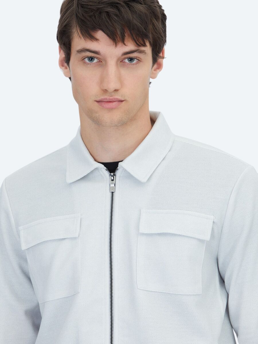 Taş Regular Fit Casual Örme Mont - 3