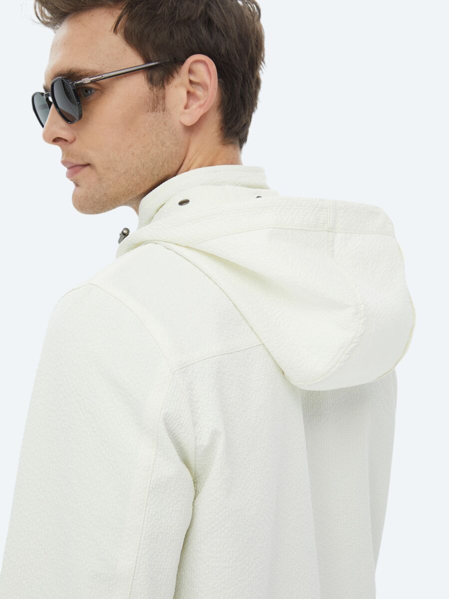 Taş Regular Fit Dik Yaka Casual Dokuma Çift Taraflı Mont - 14