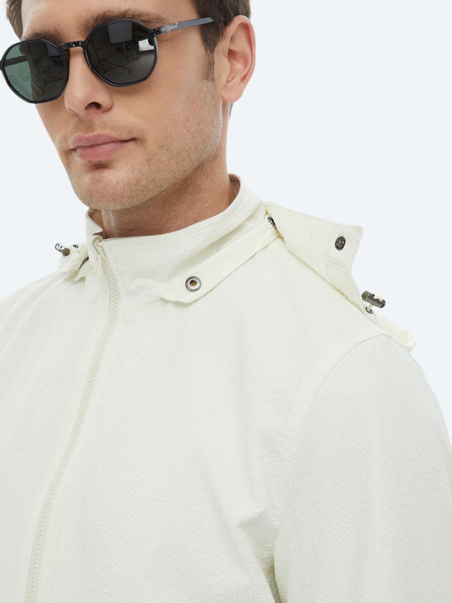 Taş Regular Fit Dik Yaka Casual Dokuma Çift Taraflı Mont - 15