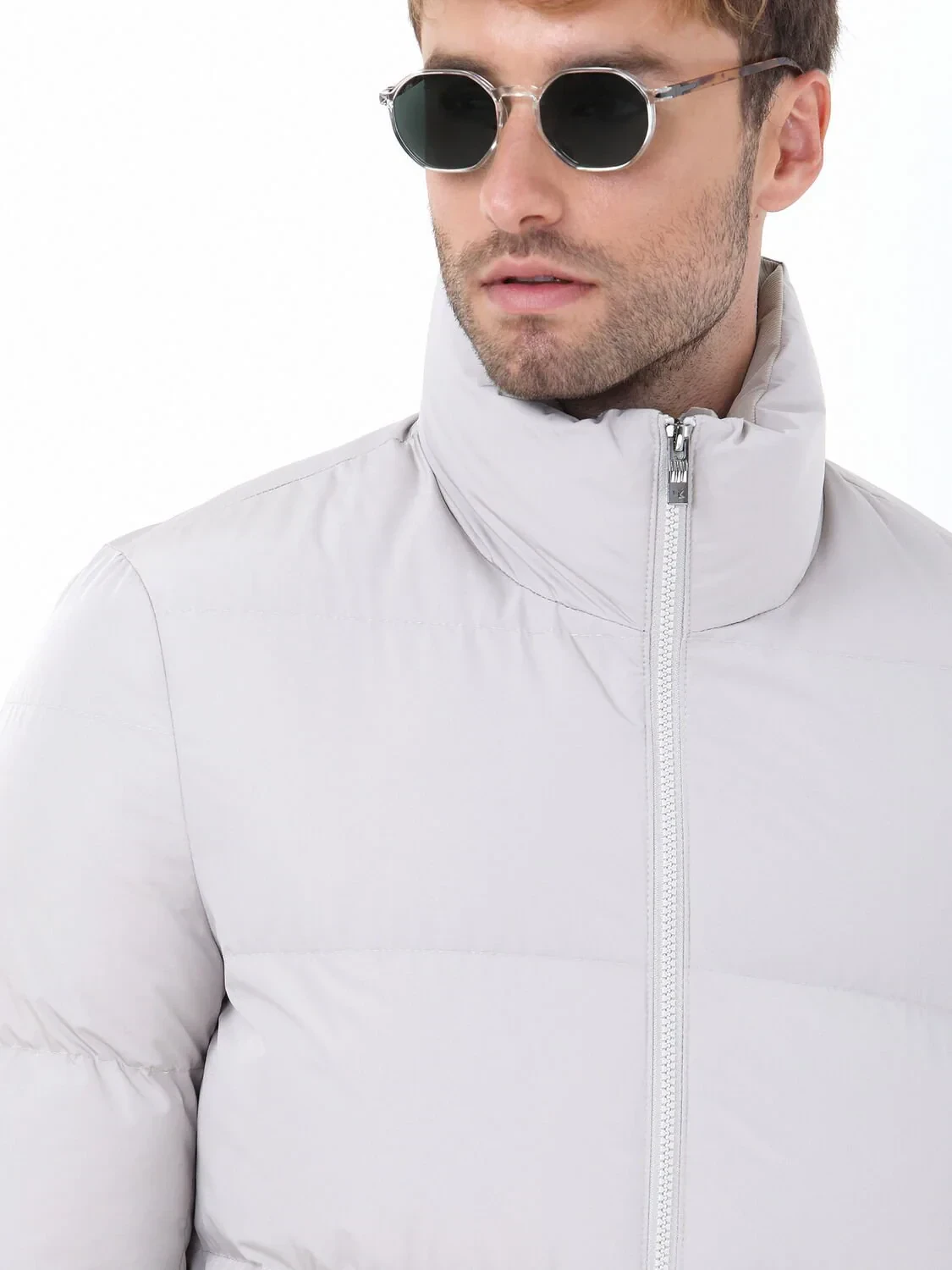 Taş Regular Fit Dik Yaka Casual Dokuma Mont - 6