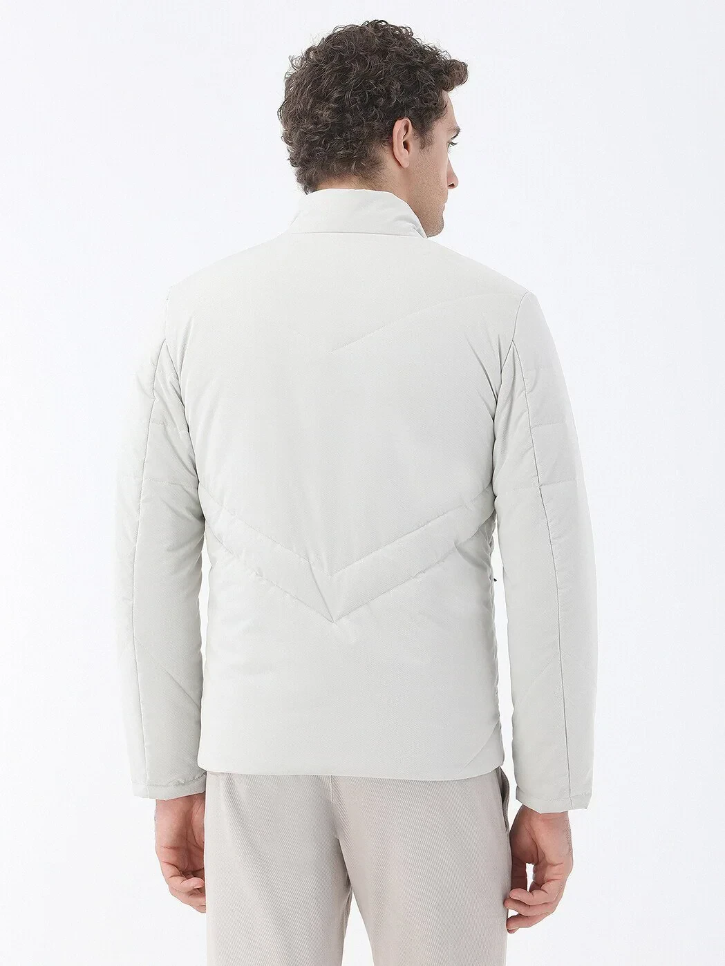 Taş Regular Fit Dik Yaka Casual Dokuma Mont - 5