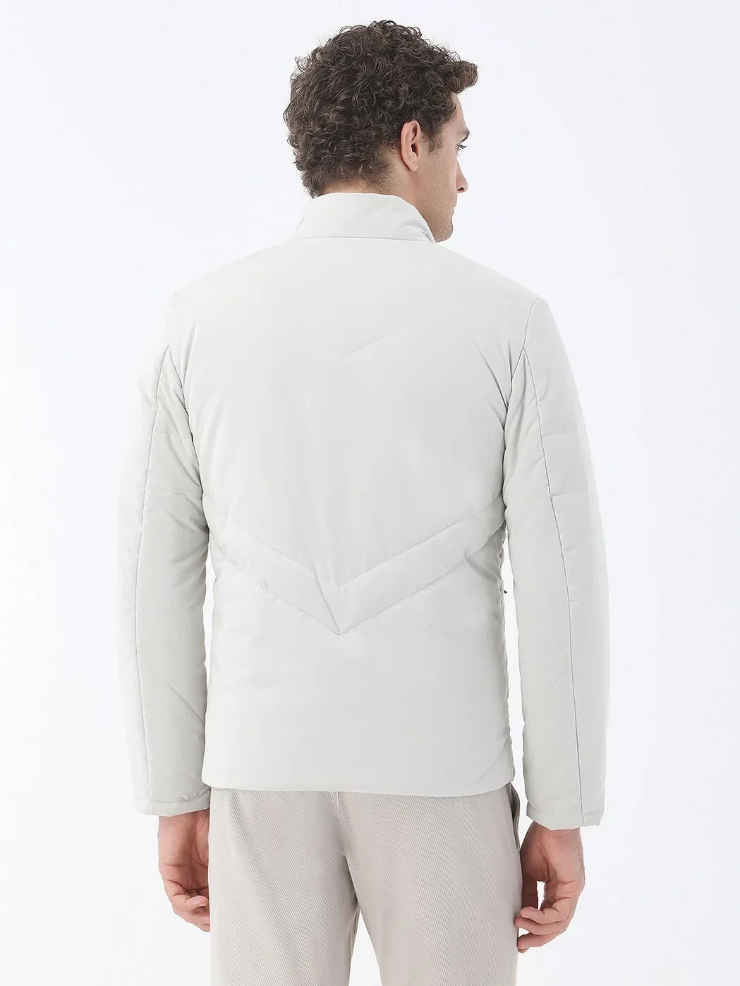 Taş Regular Fit Dik Yaka Casual Dokuma Mont - 5