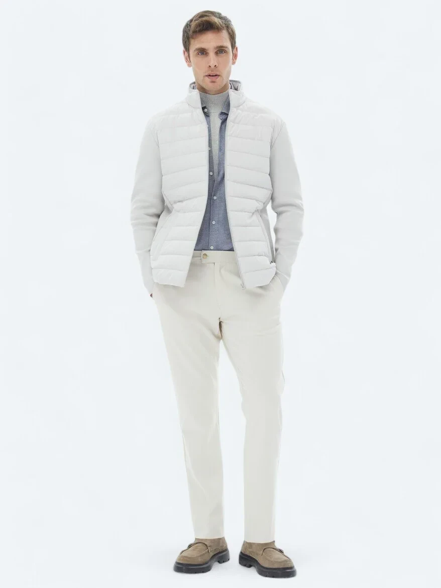 Taş Regular Fit Dik Yaka Casual Dokuma Mont - 2