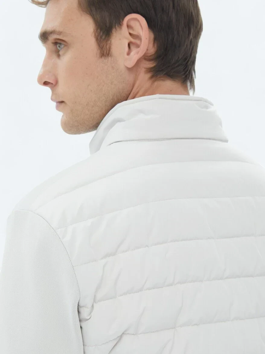 Taş Regular Fit Dik Yaka Casual Dokuma Mont - 5