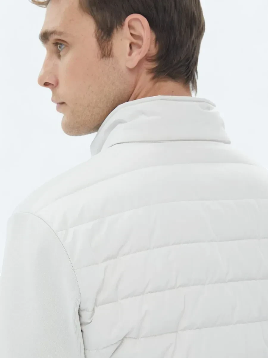 Taş Regular Fit Dik Yaka Casual Dokuma Mont - 5